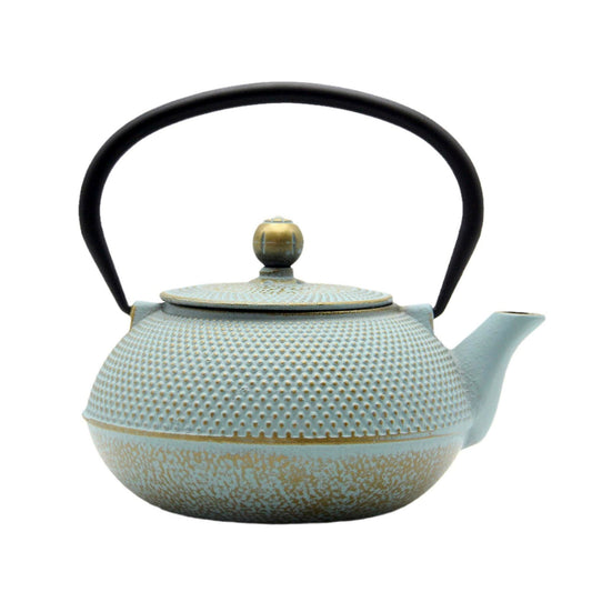 SECHUDO 900ml Small Cast Iron Teapot - Japanese Style Tetsubin with Stainless Steel Infuser - Stovetop Safe