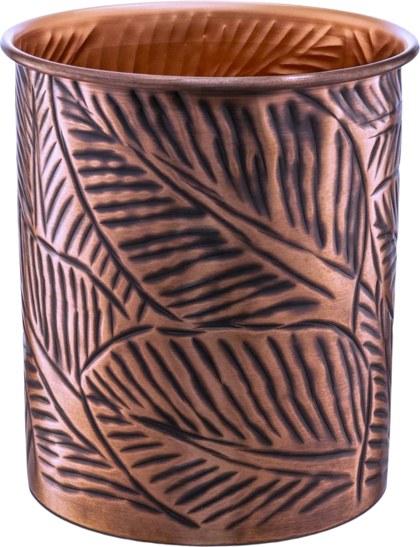 Monarch Abode Handcrafted Floral Embossed Kitchen Utensil Holder
