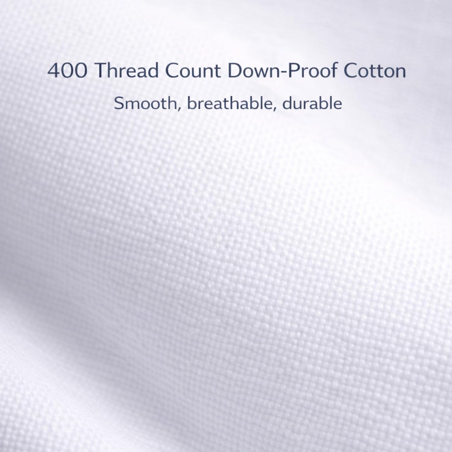 East Coast Bedding Goose Down Sleeping Pillow White 600 Fill Power with 400 Thread Count 100% Cotton for Couch, Side Sleeper, Travel & Bed Pillows - Queen Size Firm - Single Pack
