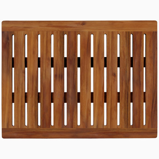 Demigo Acacia Wood Shower Mat - 61cm × 46cm - Luxury Bath Mat
