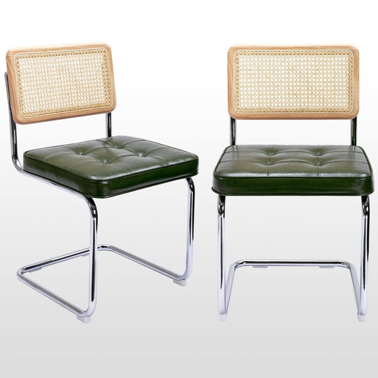 Zesthouse Natural Rattan Dining Chairs Set of 2
