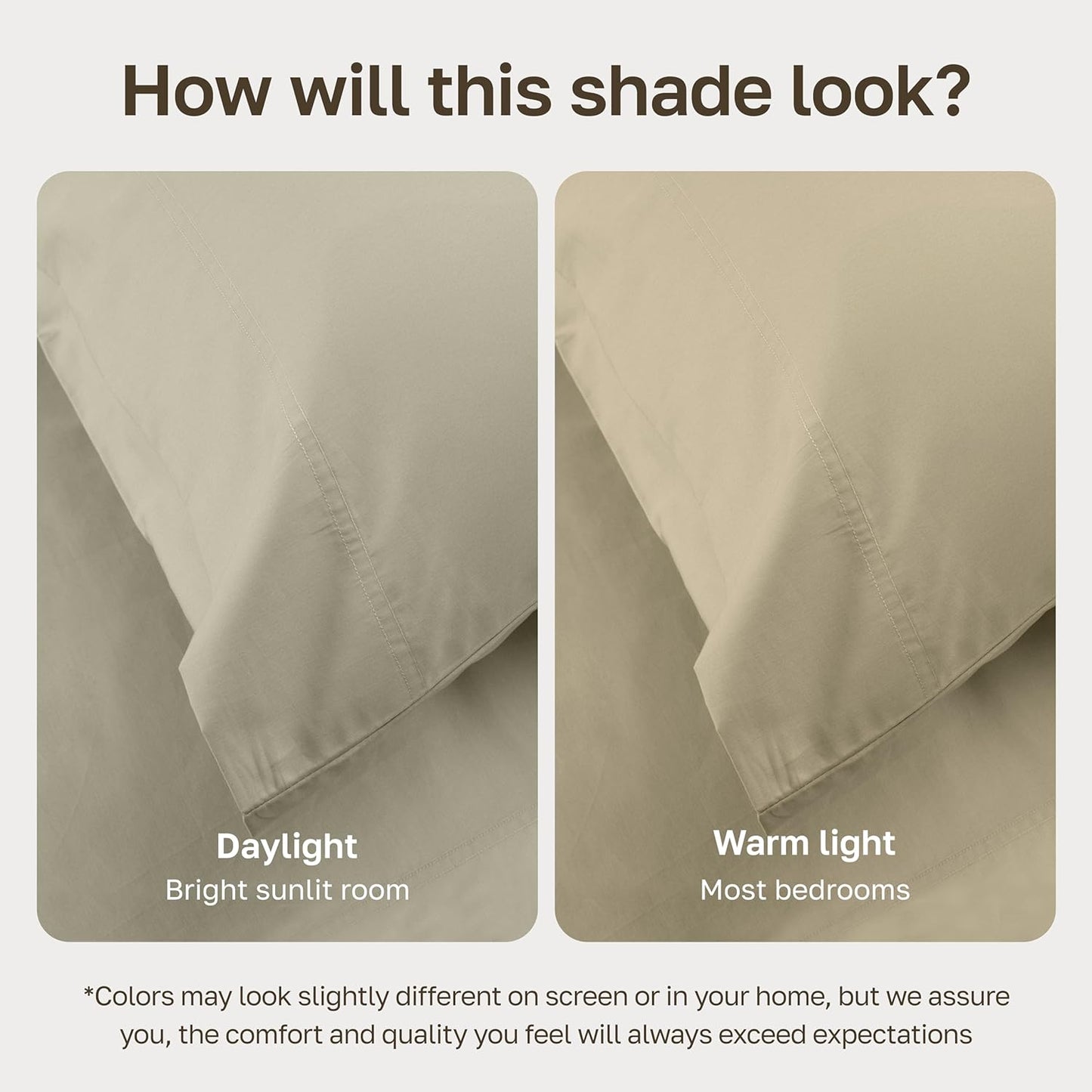 California Design Den 100% Organic Cotton Sheets for Queen Size Bed, Deep Pockets, Percale Sheets Queen, GOTS Certified, Soft Cooling Sheets, 4 Piece Bed Sheets Queen Sheet Set, White Sheets