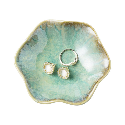 BEUNAIZER Ceramic Trinket Tray - Ring Dish - Jewellery Holder - Key Bowl - Decorative Plate