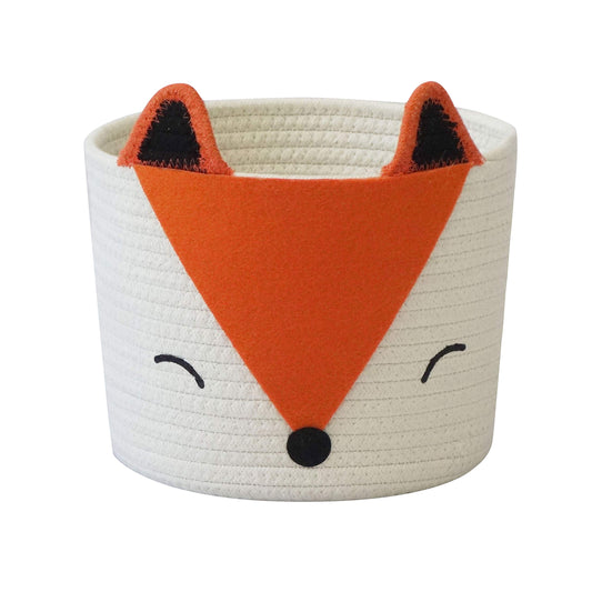 T&T Homewares Orange Fox Storage Basket - Small - 25 cm x 20 cm