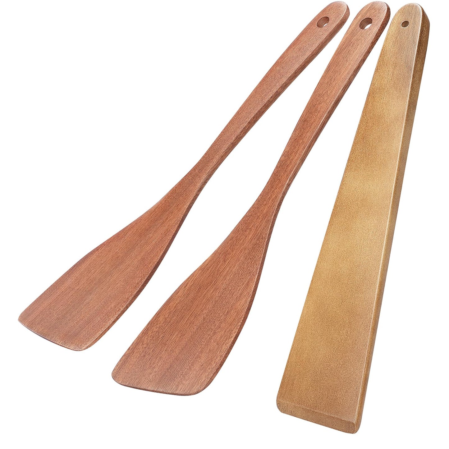 MORGLES 3-Piece Wooden Spatulas Set - 30cm