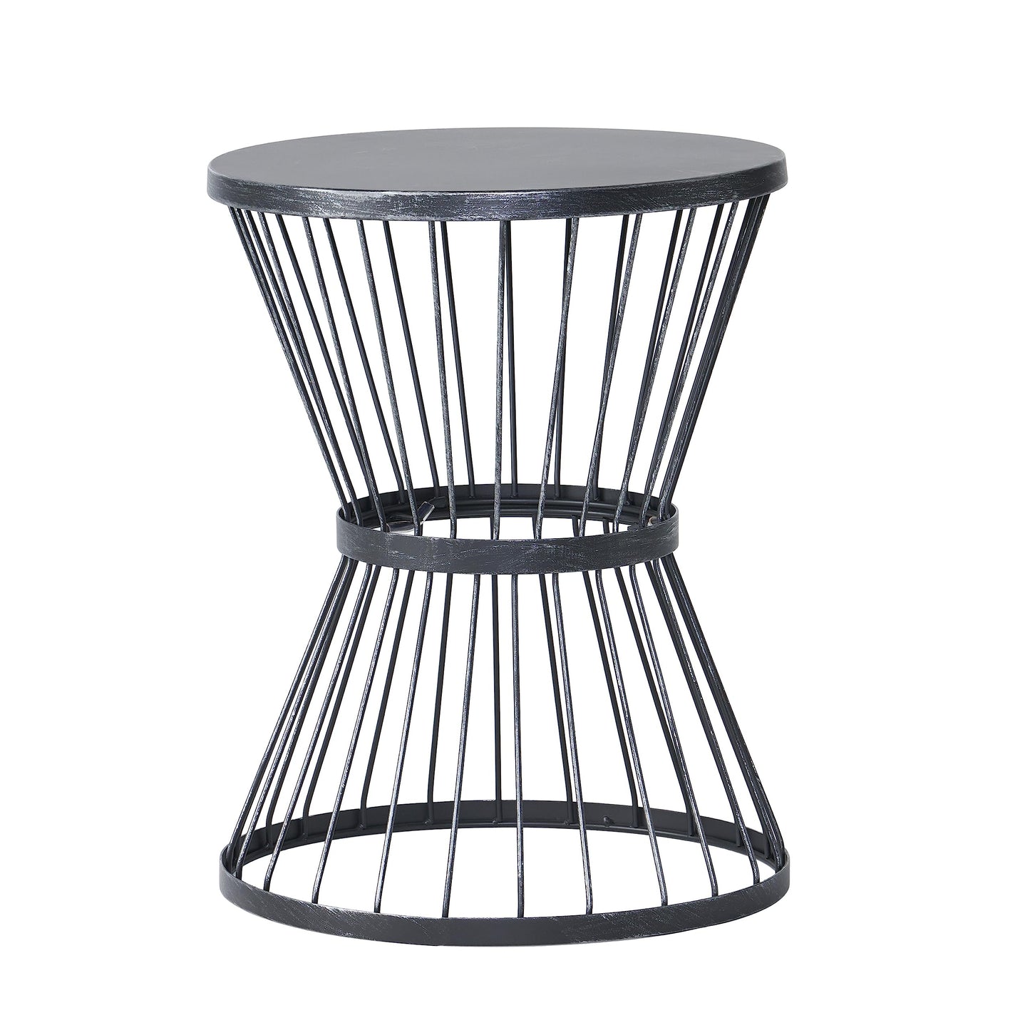 Christopher Knight Home Lassen Outdoor 41cm Iron Side Table - Matte Black