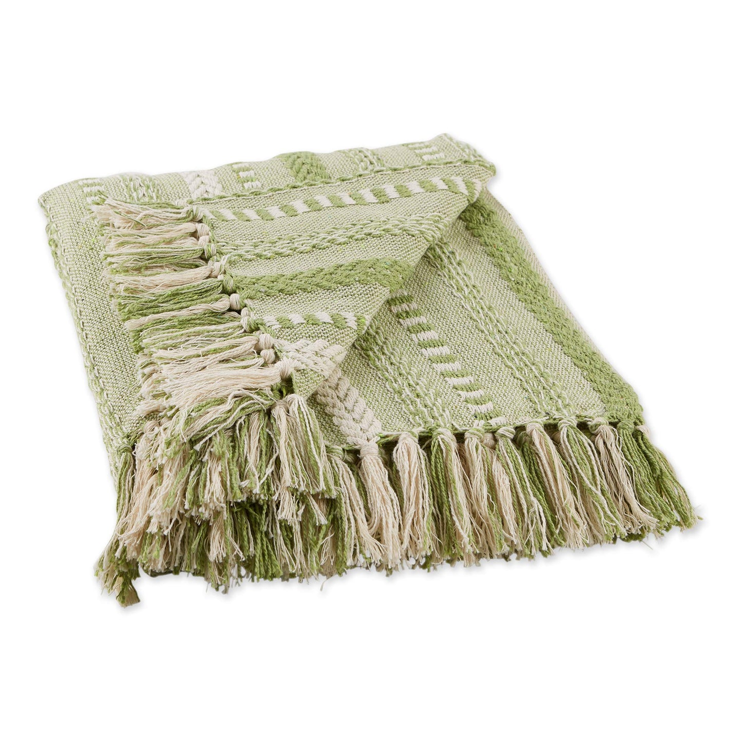 DII Braided Striped Decorative Throw Blanket — 127 × 152 cm