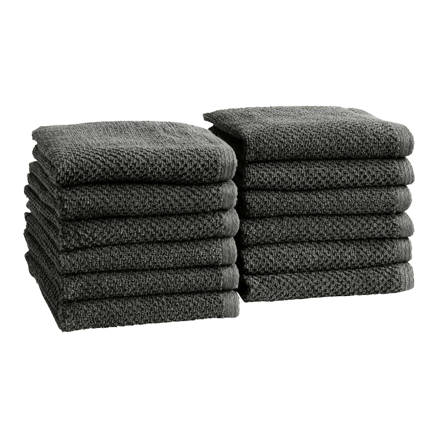 Great Bay Home Washcloth - 100% Cotton - 12-Pack - 33cm × 33cm