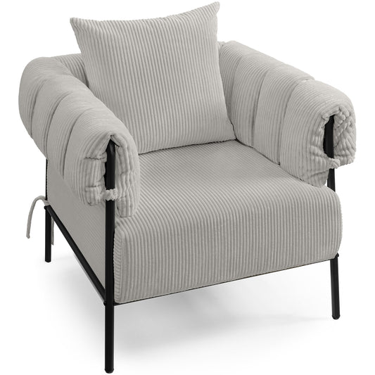 FelixKing Modern Accent Chair - Light Grey
