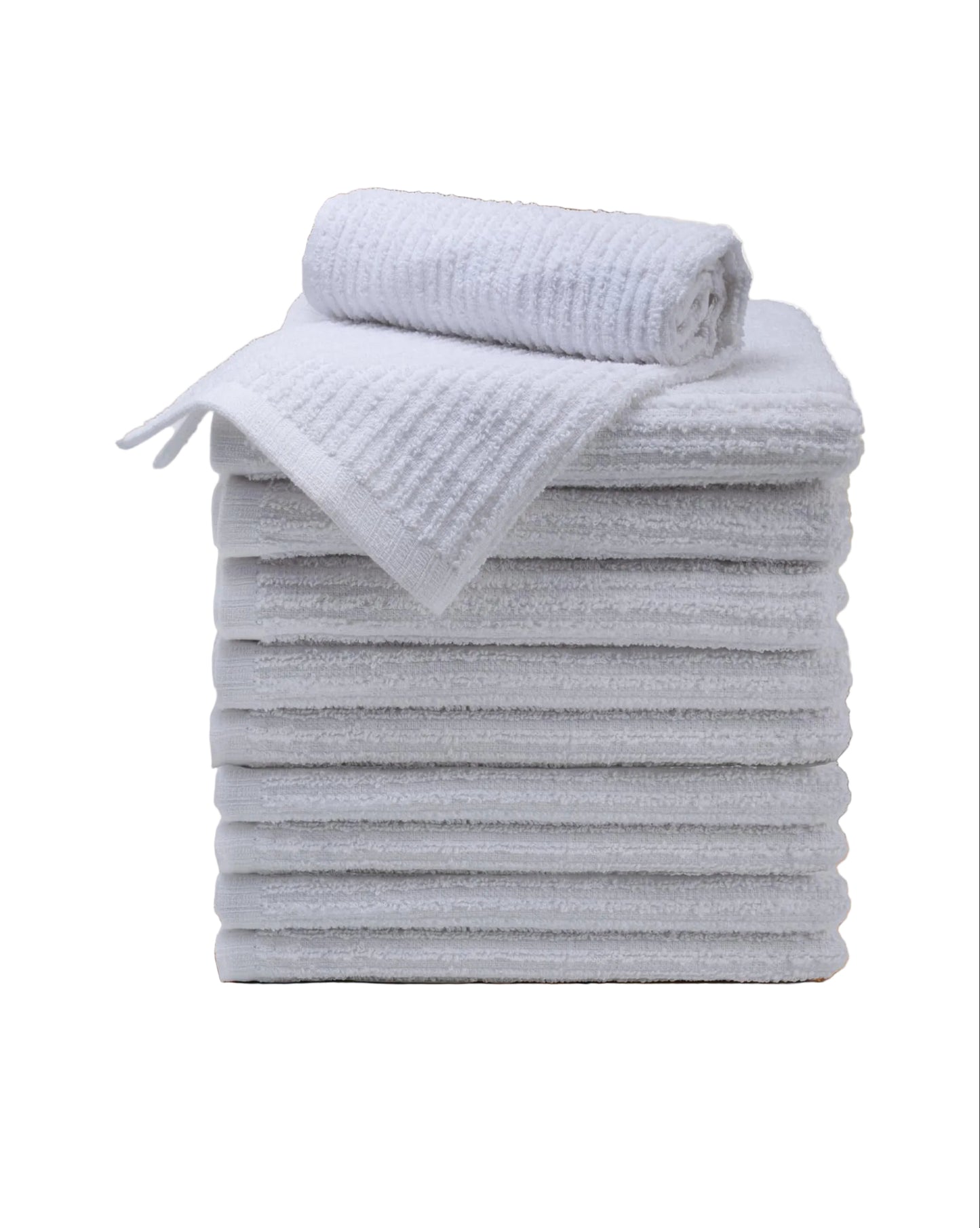 Textila Bar Mop Towels - 41cm × 48cm - Pack of 12 - White