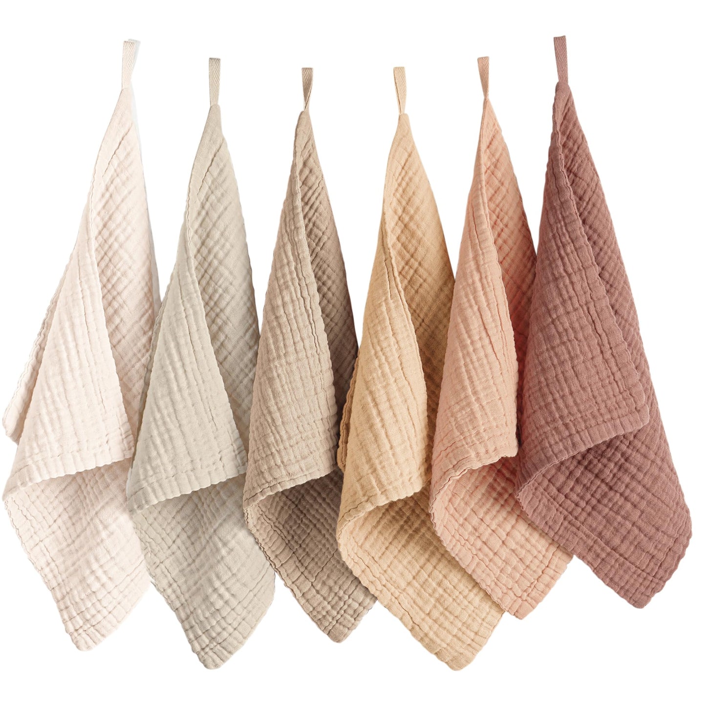 Konssy 6-Pack Face Cloths - 28cm × 28cm