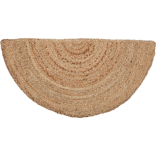 VHC Brands Natural Jute Rug - Half Circle
