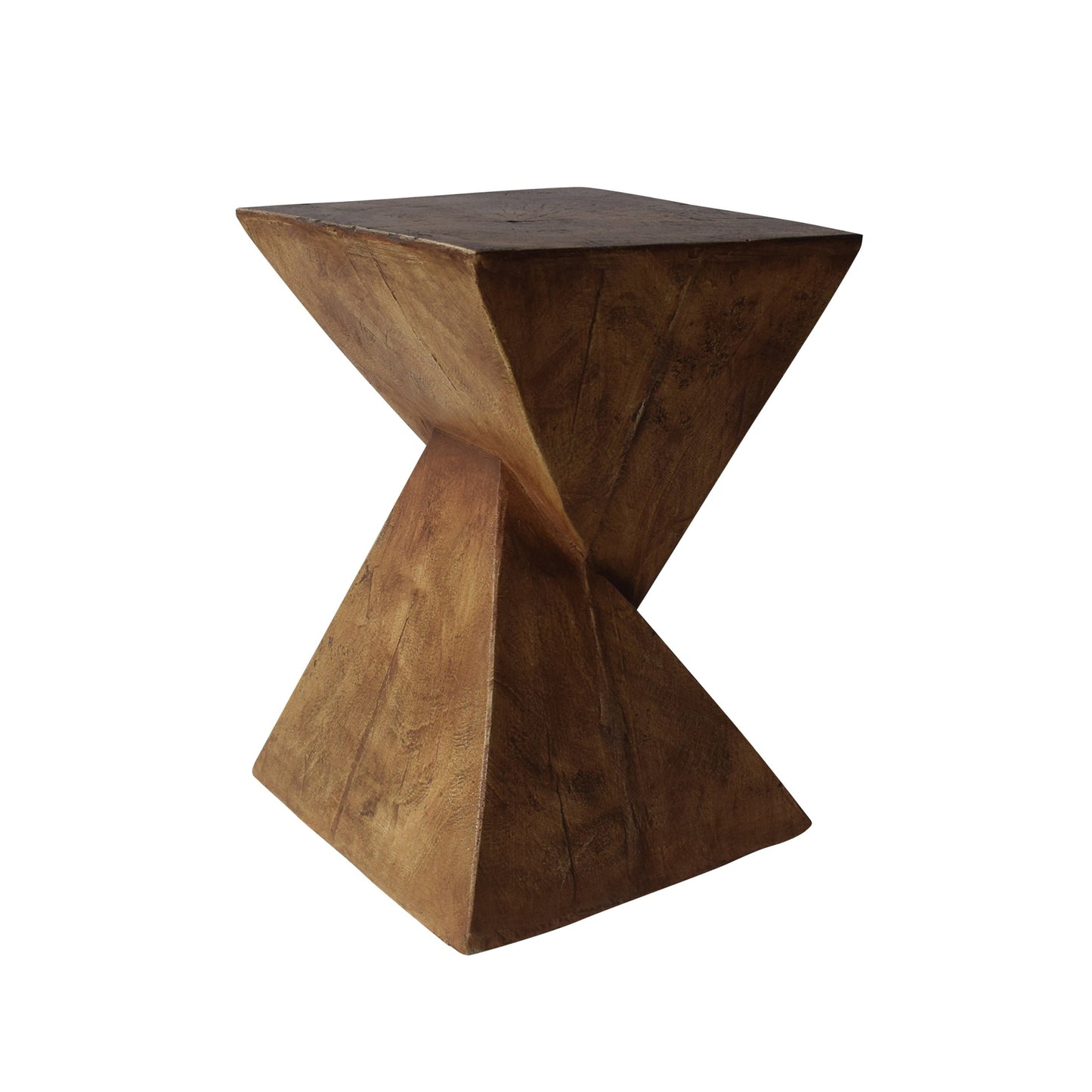 Christopher Knight Home Jerod Light-Weight Concrete Accent Table - 32cm - Twisted Hourglass Design