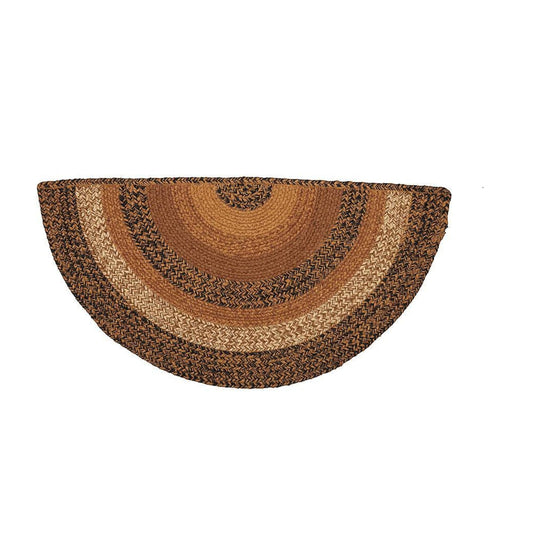 VHC Brands Natural Jute Rug - Half Circle