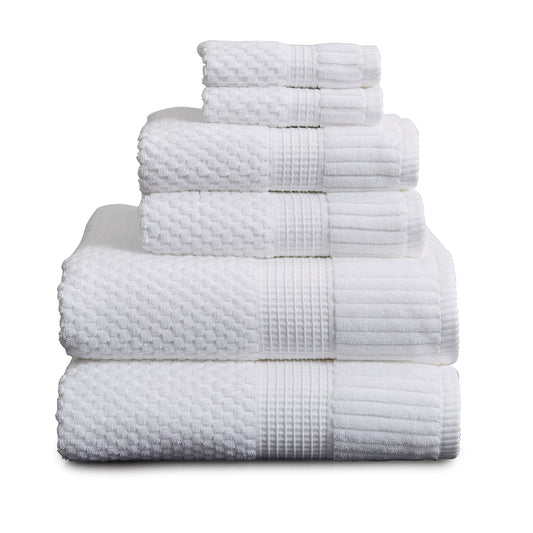 NY Loft 100% Cotton 6-Piece Bath Towel Set - Trinity Collection