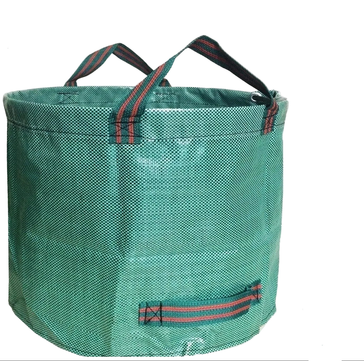Professional 3-Pack 519 Litre Lawn Garden Bags - 87cm × 87cm - Extra Large Reusable Leaf Bag with Gardening Gloves - Green