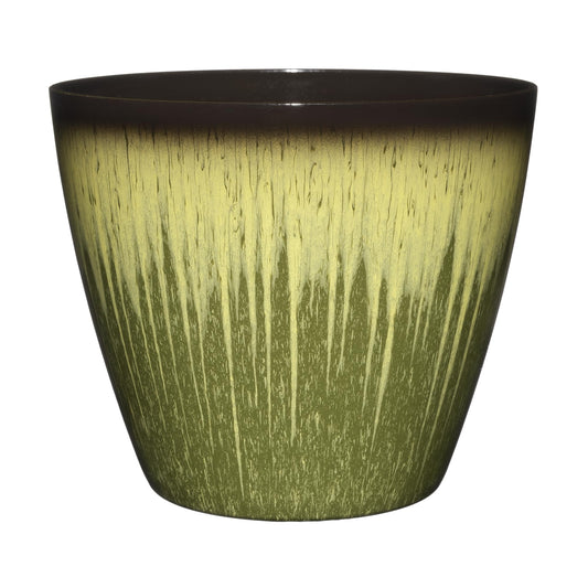 Classic Home and Garden Vogue Planter Pot with Pottery Quality Finish - Modern Indoor & Outdoor Flower Pot - UV-Resistant - 20cm Willow Green