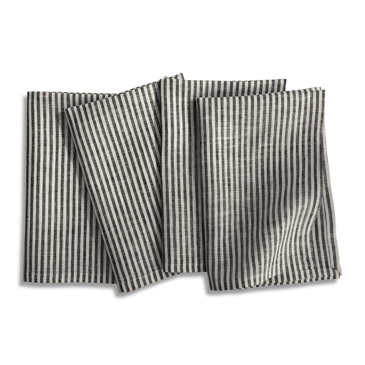 Solino Home Linen Napkins Set of 4 - 100% Pure Linen Cloth Dinner Napkins - 51cm × 51cm