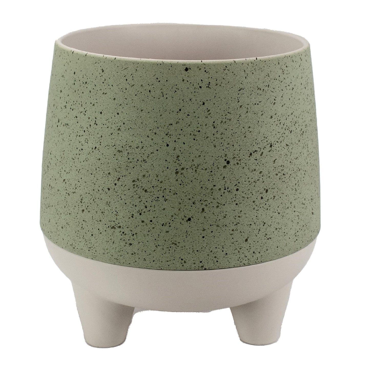 The HC Companies 20cm Orion Self Watering Planter - Lightweight Indoor Plastic Plant Pot - Sage