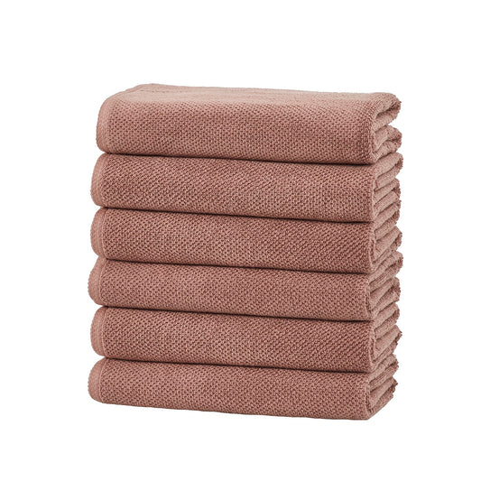 Great Bay Home Hand Towel Set - 100% Cotton - 6-Pack - 66cm × 41cm