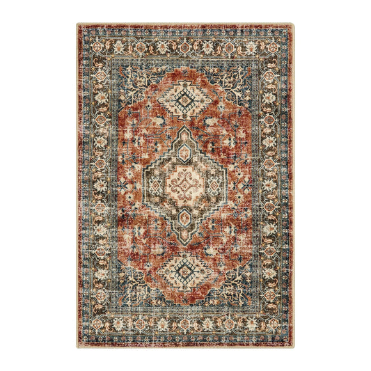 Lahome Oriental Washable Small Area Rug - 61cm × 91cm